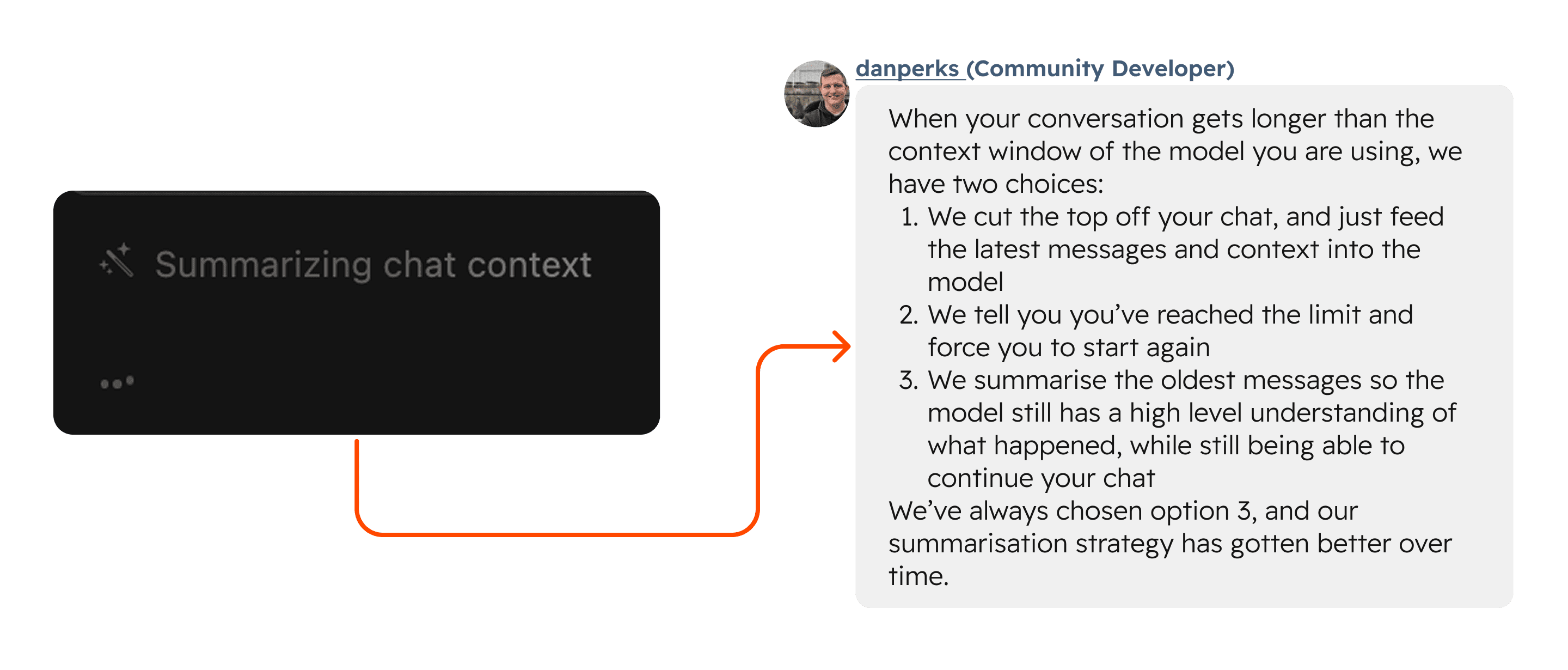Cursor Summarizing Chat