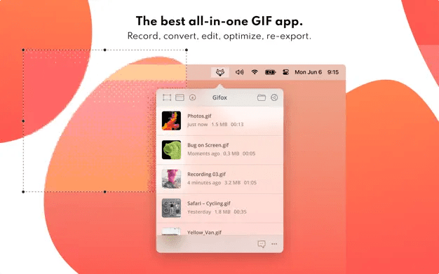Gifox interface