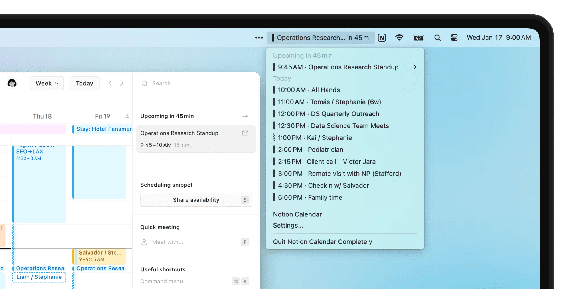 Notion Calendar interface