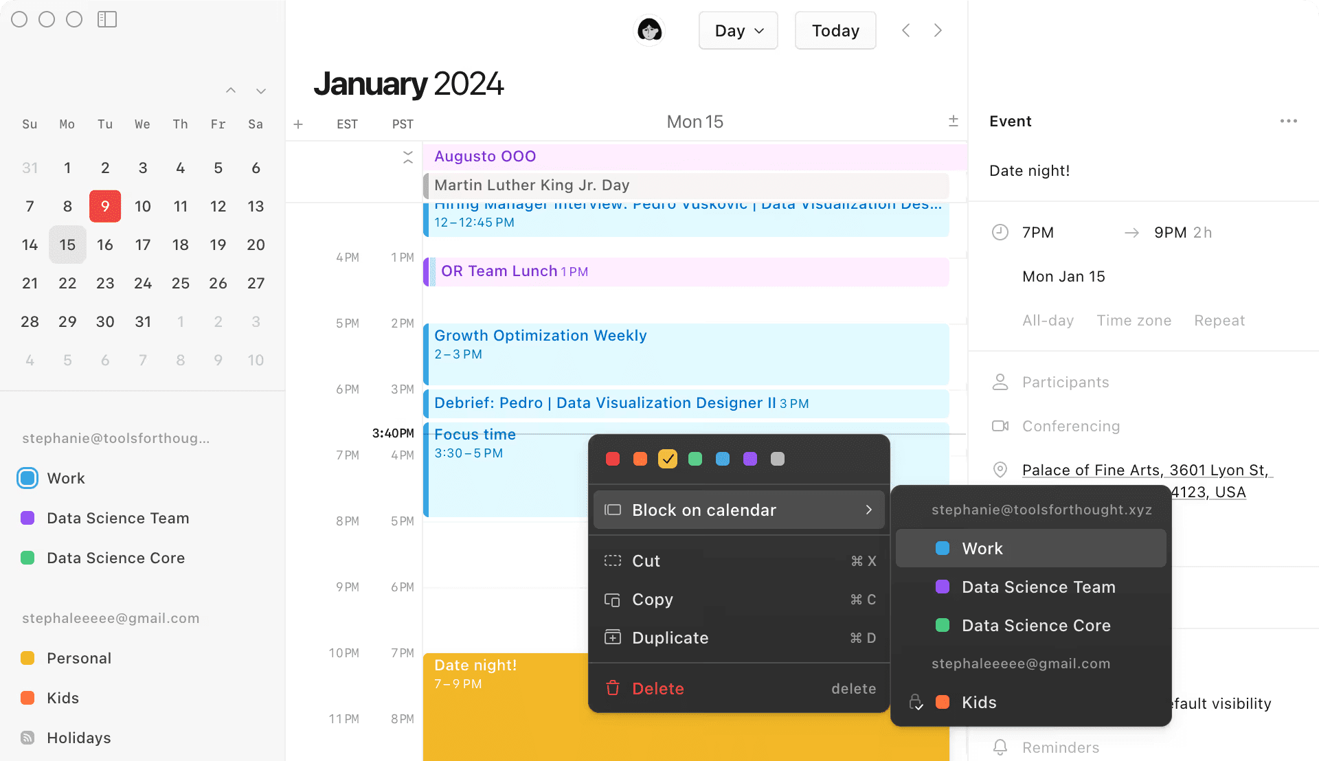 Notion Calendar interface