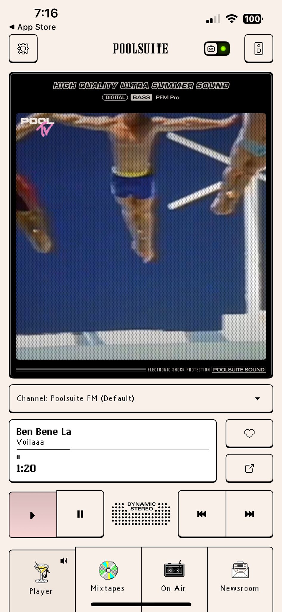 Poolsuite FM interface