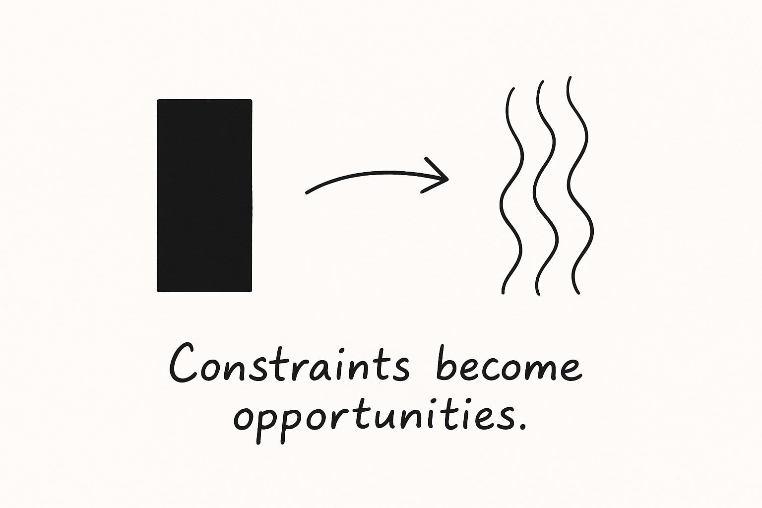 Constraints become opportunities