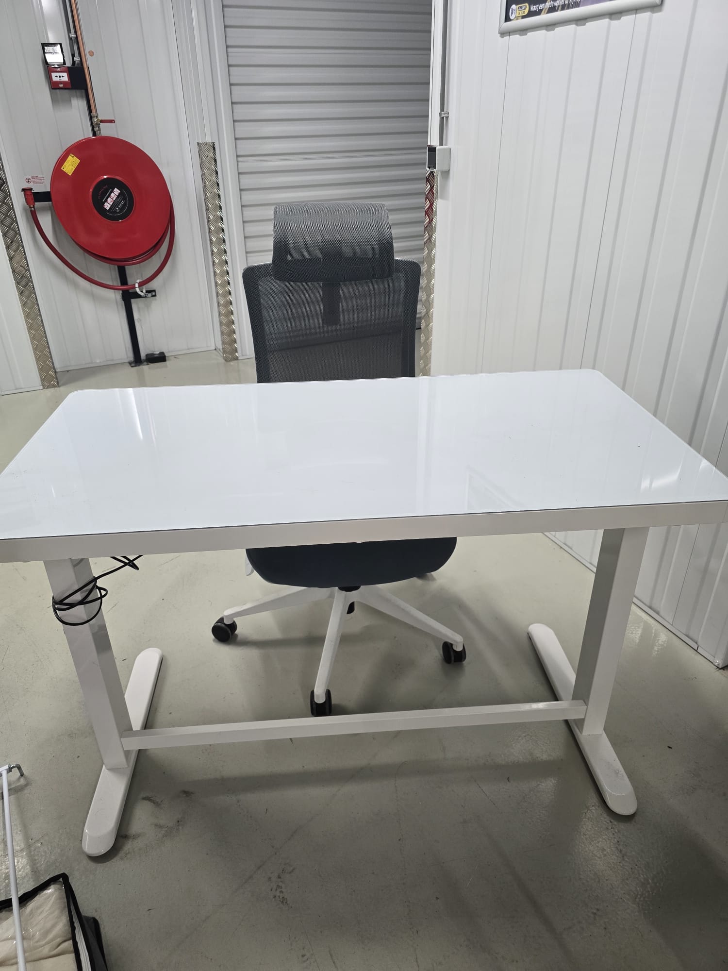 Electric desk and ergonomic chair