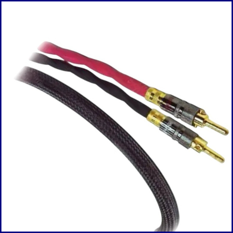 Аудиокабель FIRST CABLE Reference Line 2.5 м Banana-Banana, Ø13 мм, высокое качество подключения для акустики