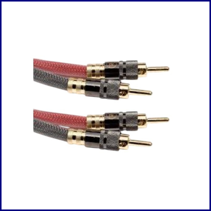 Аудиокабель FIRST CABLE Reference Line 2.5 м Banana-Banana, Ø13 мм, высокое качество подключения для акустики