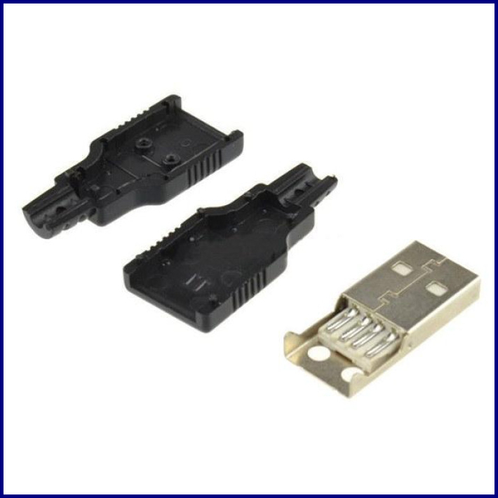 Разъем USB тип A I-Taki с 4 контактами и 24-каратным золотым покрытием для надежного подключения устройств