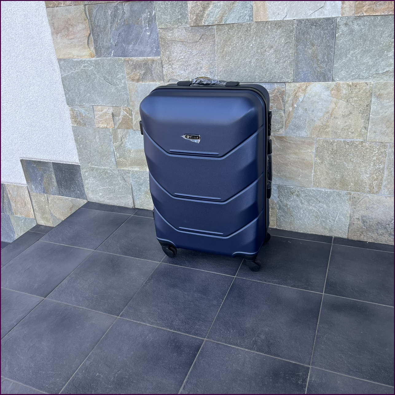 Чемодан Bloom 147 L с кодовым замком и 4 колесами, ABS-пластик, универсальный, синий, для путешествий и деловых поездок