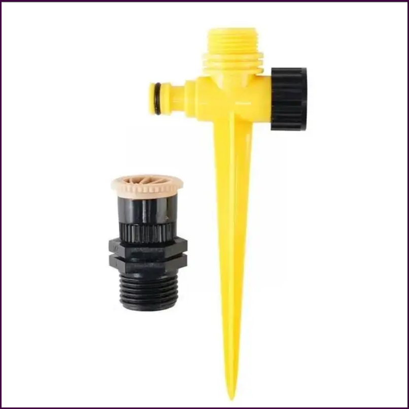 Импульсный дождеватель для полива газона с вращением 360° — надежный садовый спринклер для вашего огорода и сада