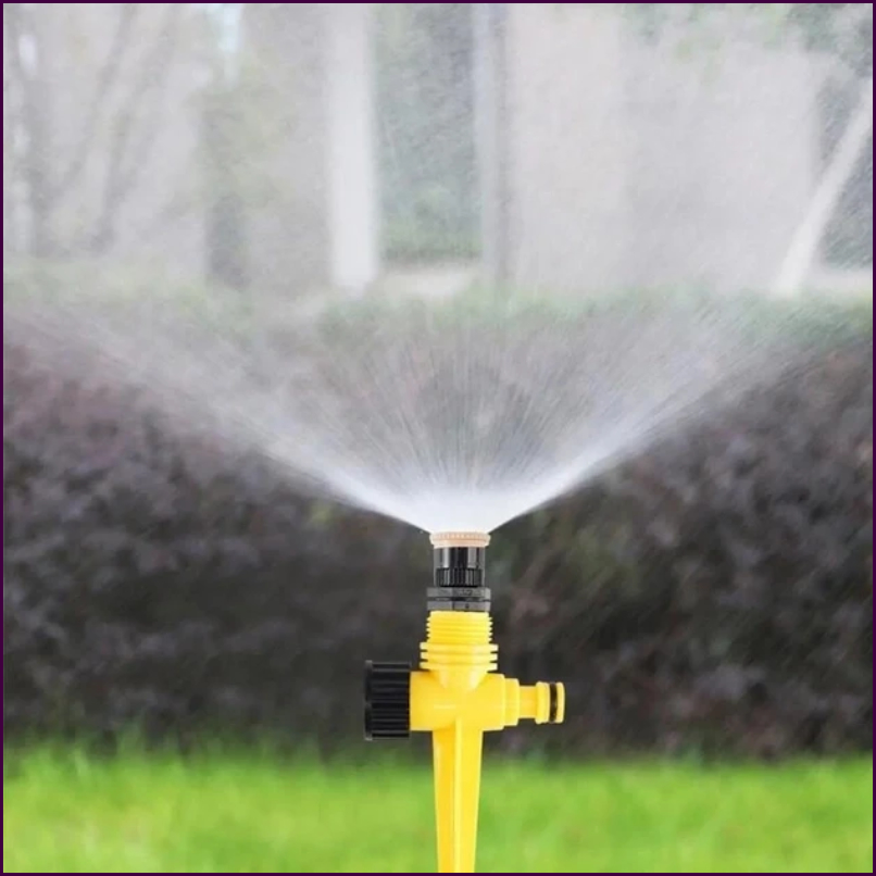 Импульсный дождеватель для полива газона с вращением 360° — надежный садовый спринклер для вашего огорода и сада
