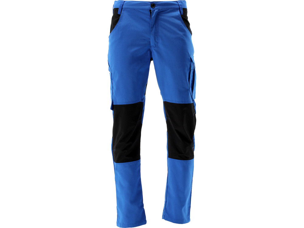 Брюки робочі SERWAL 4-WAY стрейч синьо-чорні 11 кишень, розмір S-3XL, для комфортної роботи