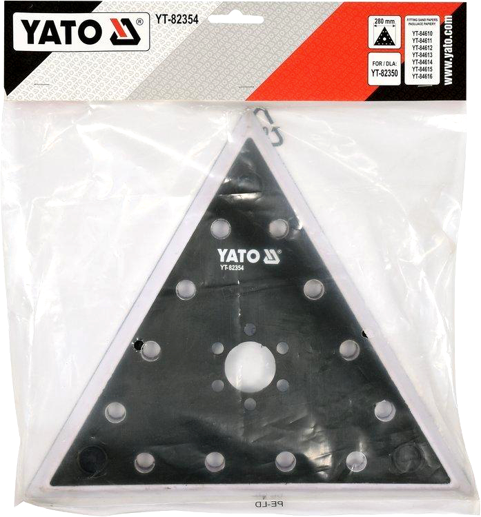 Трикутна насадка для шліфмашини YT-82350 YATO, 280 мм, платформа для шліфування та обробки поверхонь