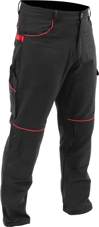 Робочі штани COMFY утеплені чорні з бавовни з 7 кишенями, розмір S-XXL, для чоловіків і жінок