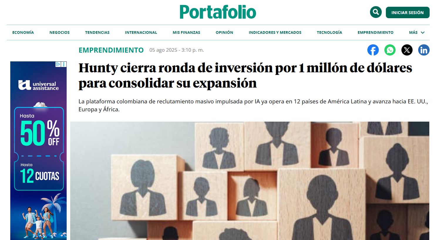 Hunty cierra ronda de inversión por 1 millón de dólares para consolidar su expansión