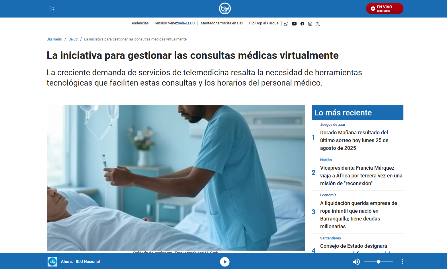 La iniciativa para gestionar las consultas médicas virtualmente