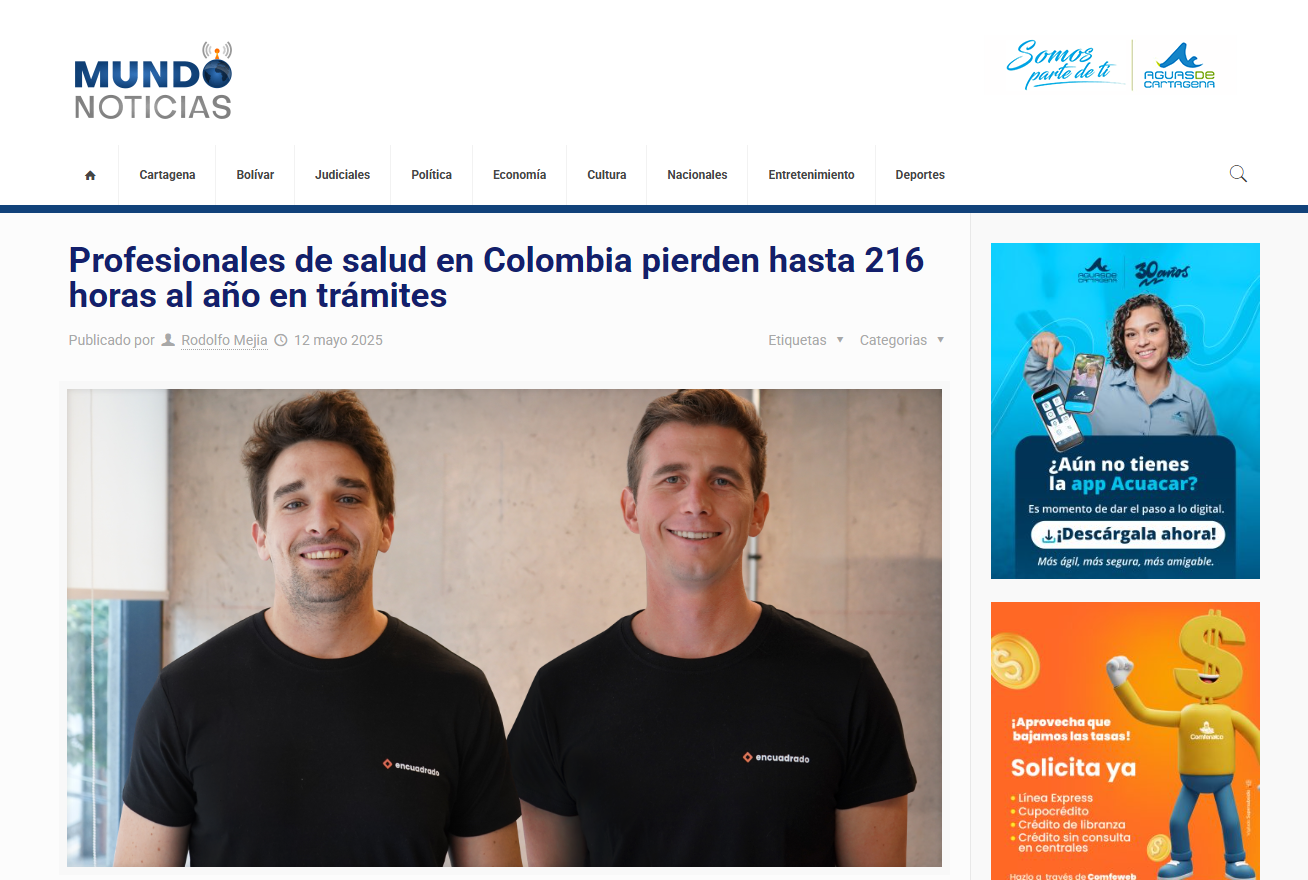 Profesionales de salud en Colombia pierden hasta 216 horas al año en trámites