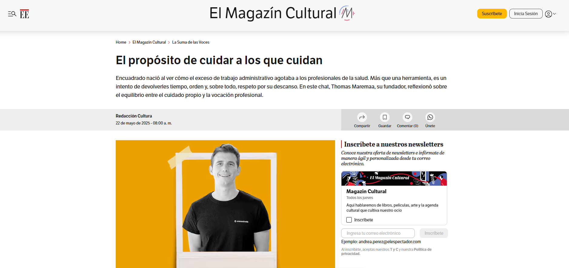 El propósito de cuidar a los que cuidan