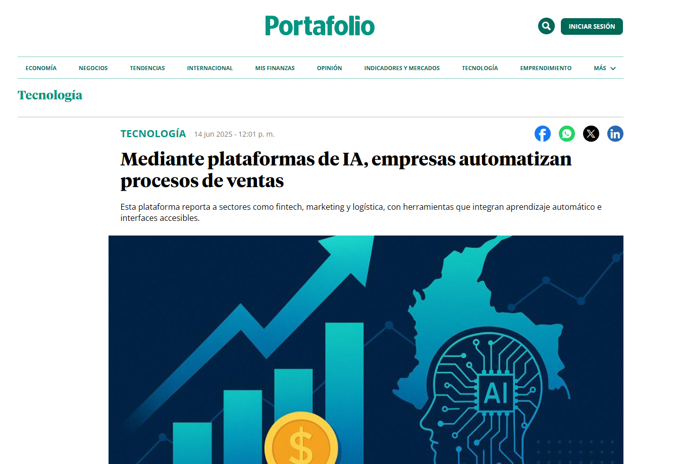 Mediante plataformas de IA, empresas automatizan procesos de ventas