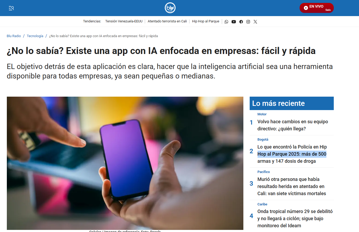 ¿No lo sabía? Existe una app con IA enfocada en empresas: fácil y rápida