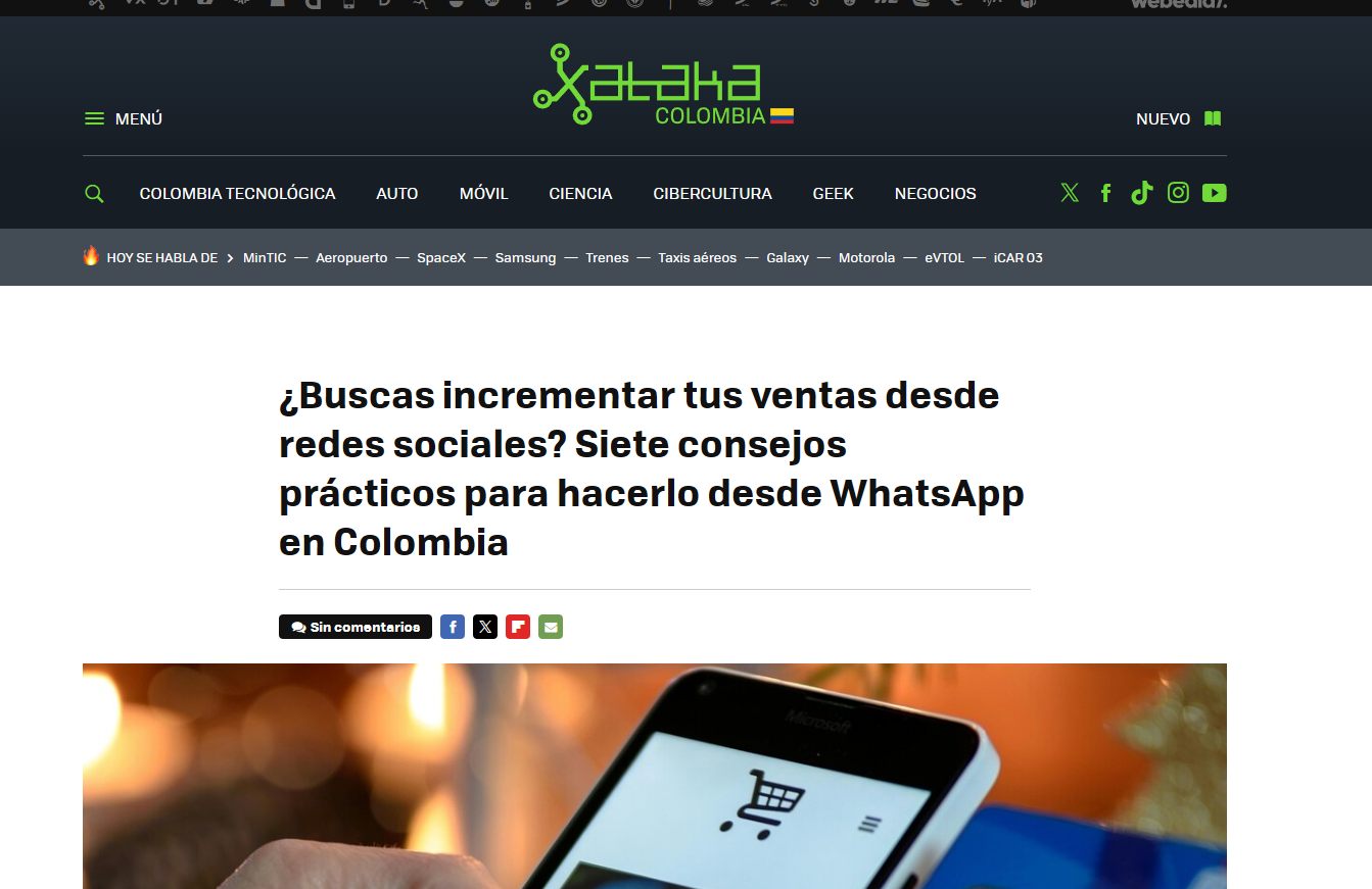 ¿Buscas incrementar tus ventas desde redes sociales? Siete consejos prácticos para hacerlo desde WhatsApp en Colombia