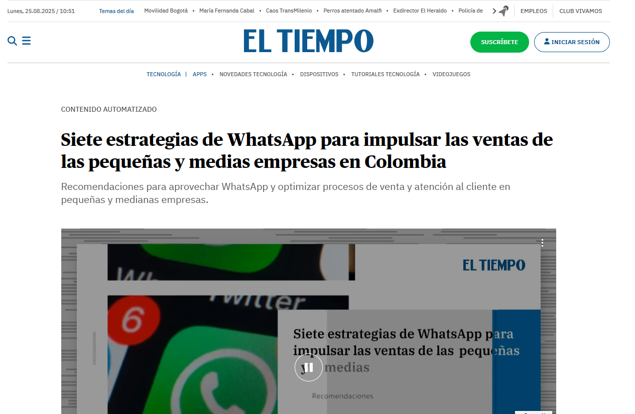 Siete estrategias de WhatsApp para impulsar las ventas de las pequeñas y medias empresas en Colombia
