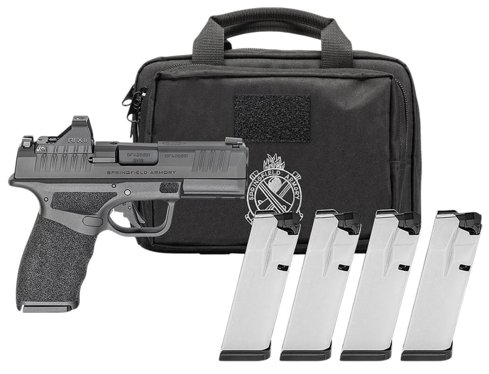 Springfield Armory Hellcat Pro HCP9379BOSPCA-PAC CA Compliant 9mm Luger 10+1 3.70" Black Melonite Steel Barrel & Optic