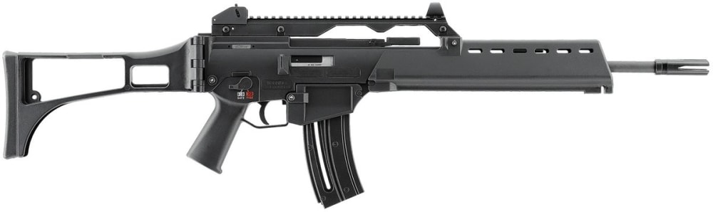 Heckler & Koch 81000995 G36 22 LR 10+1 18.13" Black Barrel with Flash Suppressor, Receiver Picatinny Rail, Folding