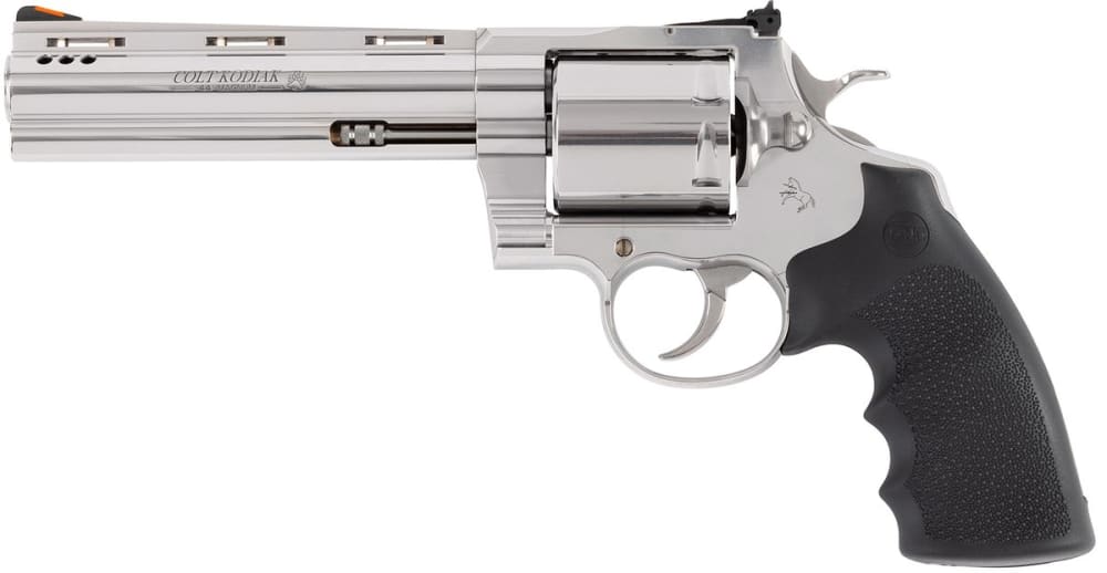 Colt Manufacturing KODIAKSP6RTS Kodiak 44 Mag 6 Shot Stainless Steel Vent Rib Barrel, Cylinder & Frame, Exposed Hammer