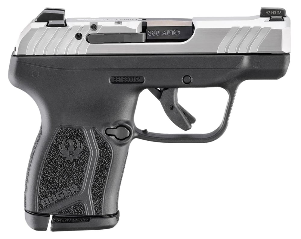 Ruger 13754 LCP MAX *CA Complaint 380 ACP 10+1 2.80" Black Oxide Alloy Steel Barrel, Matte Stainless Serrated Slide