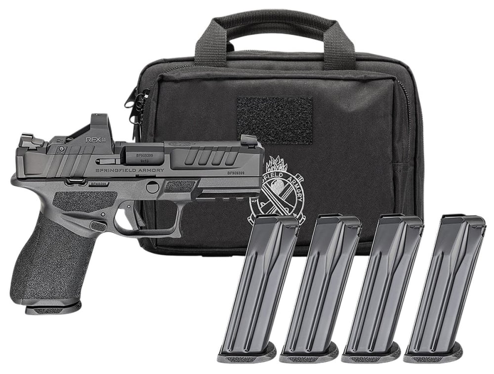 Springfield Armory EC9409BCAPAC ECHELON Gear Pac 2025 *CA Compliant Compact Frame 9mm Luger 10+1 4" Black Melonite