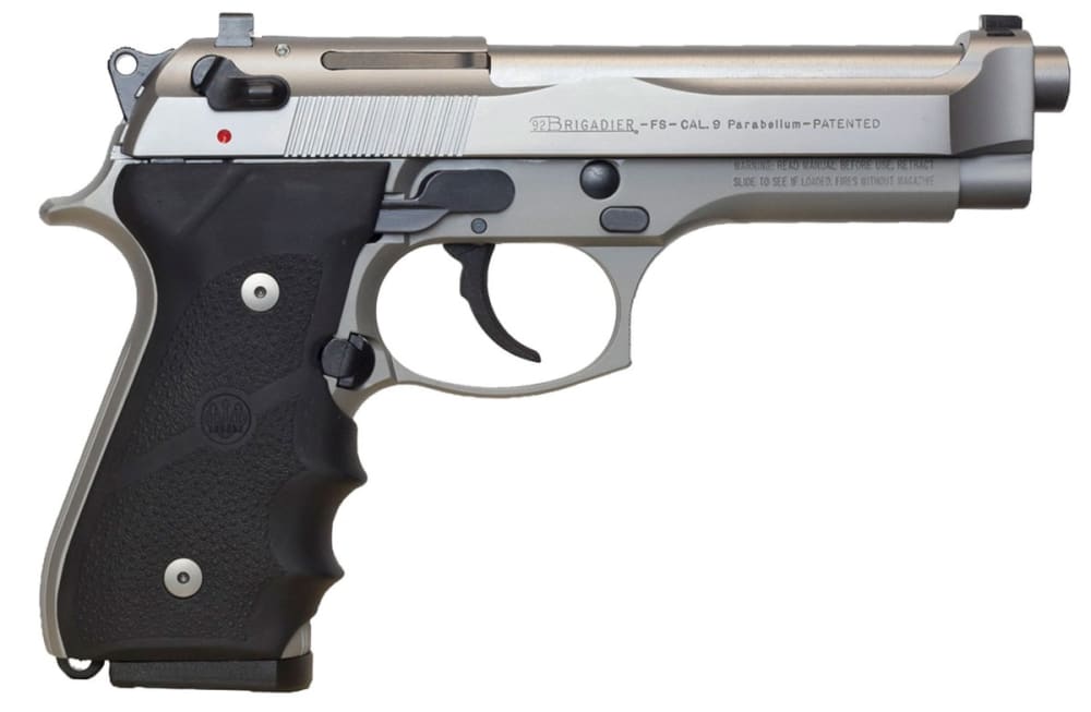 Beretta USA J92F560CA 92 FS Brigadier Inox *CA Compliant 9mm Luger 4.90" 10+1 Stainless Steel