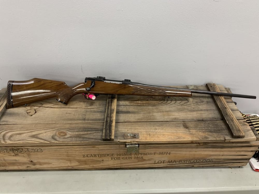 Nikko Stirling MODEL 7000 Golden Eagel, Bolt Action, 7MM Rem Mag, 22In Barrel, OEM Stock, 14k Gold plated Trigger &