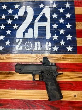 ALPHA AMERICAN AAF-3 COMM, 9MM, SEMI AUTO, TRIJICON SRO 5.0 MOA, NIGHT OPS MULTICAM, 5", OEM BAG