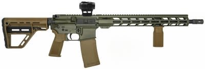 POF USA California Olive Drab Cerakote P-15 BASE 5.56 NATO Rifle, 16.5" Barrel, MICRO B, JUGGERNAUT KIT, 15" M-LOK