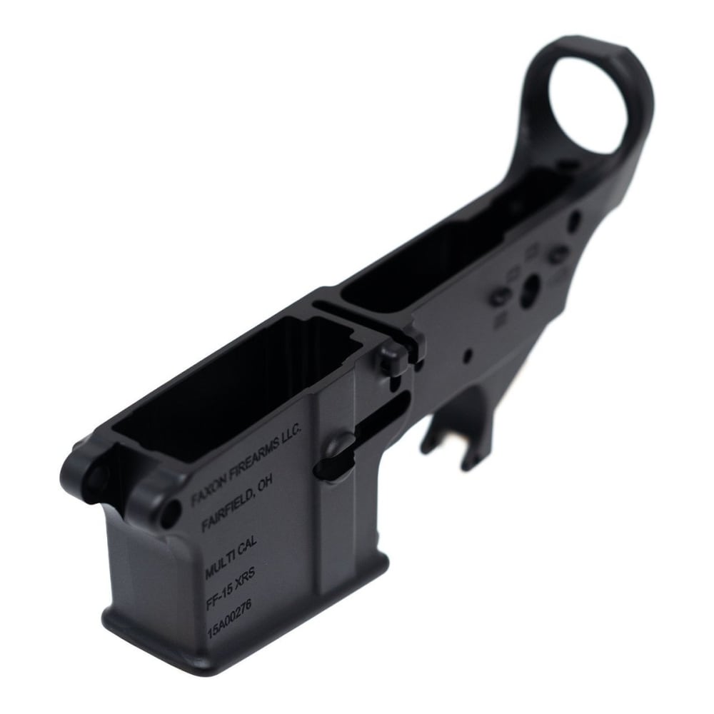Faxon FF-15 XRS Forged AR15 Lower Receiver - Stripped - Black
