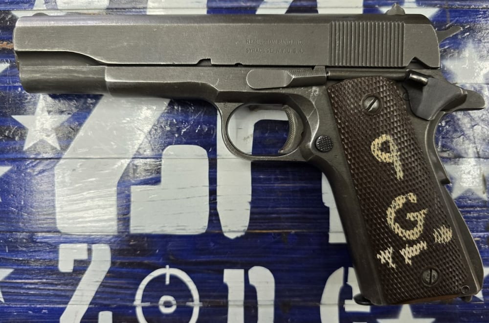 Remington Rand 1911A1 45ACP Semi Auto Pistol, Black 5"