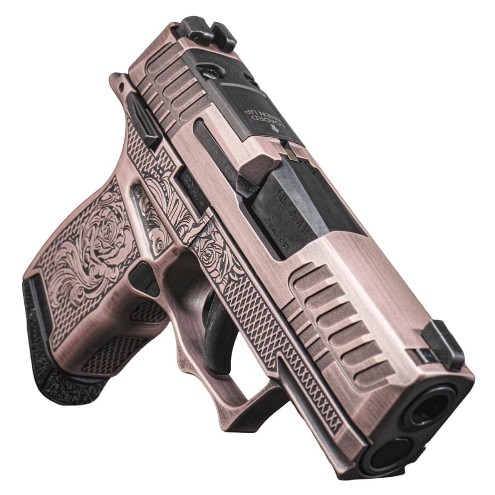Shark Coast Customs SCC0584CALI3R Cali-365 Rose Gold 9mm 3.1" 10rd Custom Metal Sig Sauer By Tactical