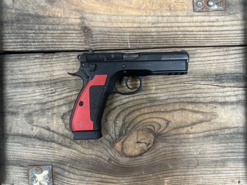 CZ, SP-01, Semi-Automatic, DA/SA, Full Size, 9MM, 4.6" Cold Hammer Forged Barrel, Steel Frame, Black Finish, Custome