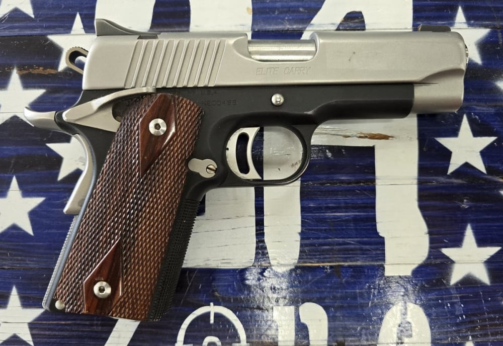Kimber Elite Carry 45 ACP Semi Auto Pistol, Black 4"
