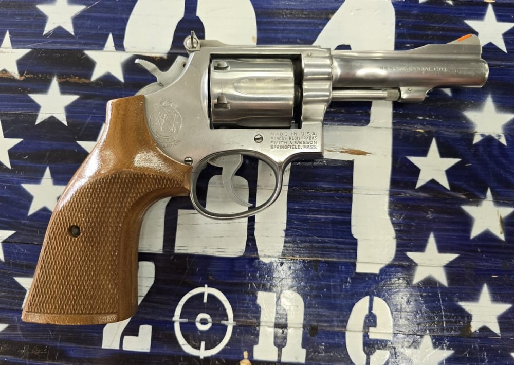 Smith & Wesson Model 67 38 SPL Double Action Revolver, Stainless 4"