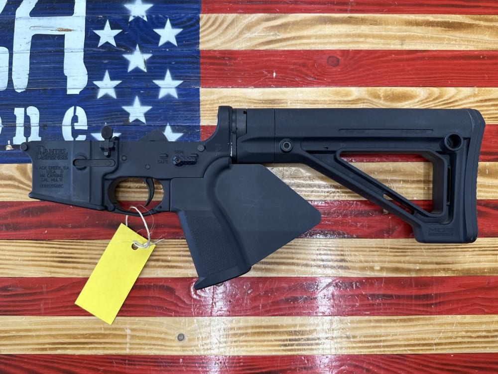 Daniel Defense M4 Carbine, Complete Lower Receiver, Black, Magpul MOE Fixed Stock, Featureless Grip, Seekins Ambi