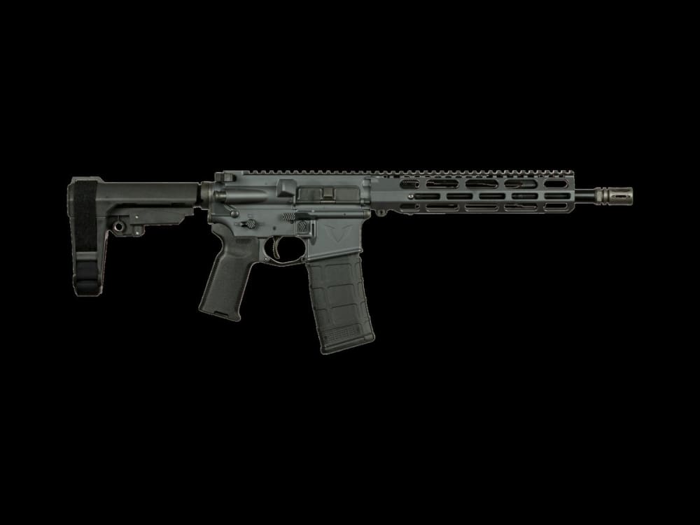 VKTR Industries VK1, Semi Auto Forged Rifle, 13.7" P&W, 5.56 NATO, Armor Black.