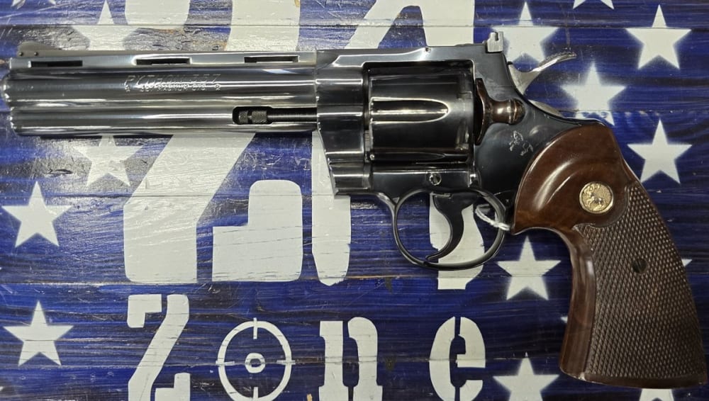 Colt Python 357 Double Action Revolver, Blued 6"