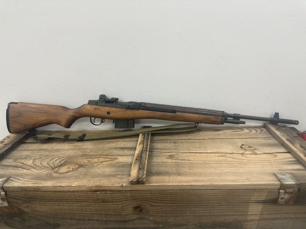 Springfield Armory M1A, Standard, .308 Win, 22" Barrel, Semi-Automatic, Original Walnut Stock, Adjustable Sights