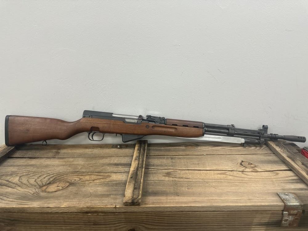 Yugoslavian SKS, M59/66, 7.62x39mm, 10-Round Fixed Magazine, 22" Barrel, Wood Stock, Folding Bayonet, Front Ladder Sight