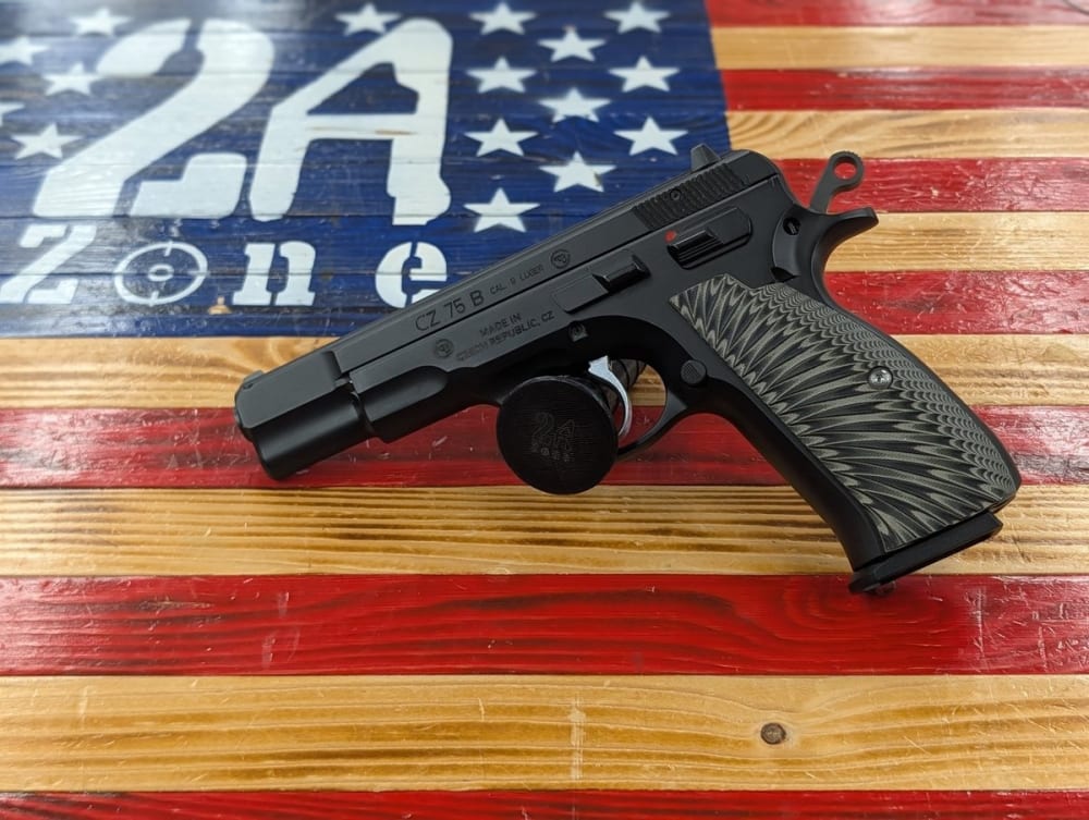 CZ USA 75B 9MM 5" BAAREL. 2 OEM MAGAZINES . VASE