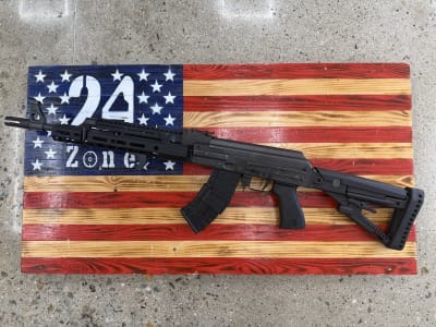 Zastava M70, Black, 16", 7.62x39, Semi-Auto, ALG Trigger, Archangel Stock, SLR MLock Handguard, Emissary Handstop, Comp