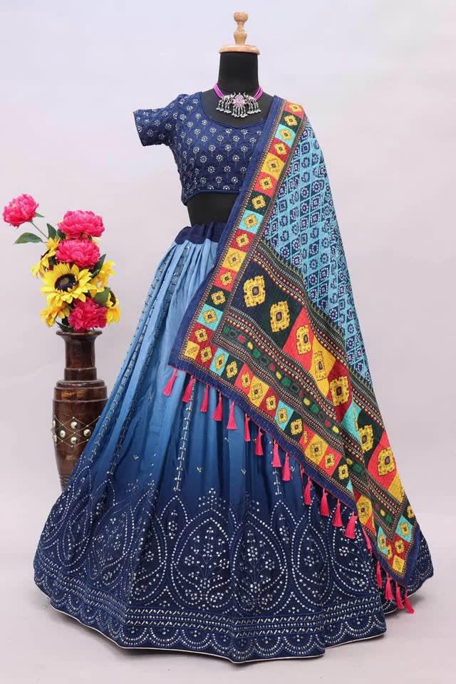 Blue Lehenga Choli