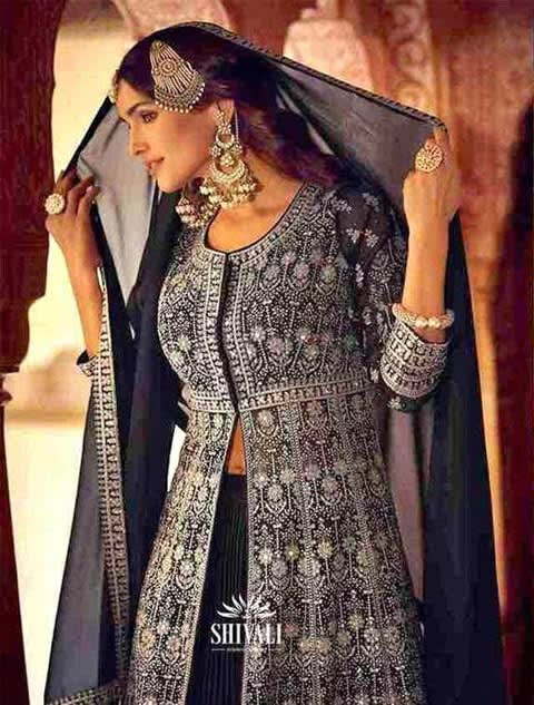 Long Dress with Gharara