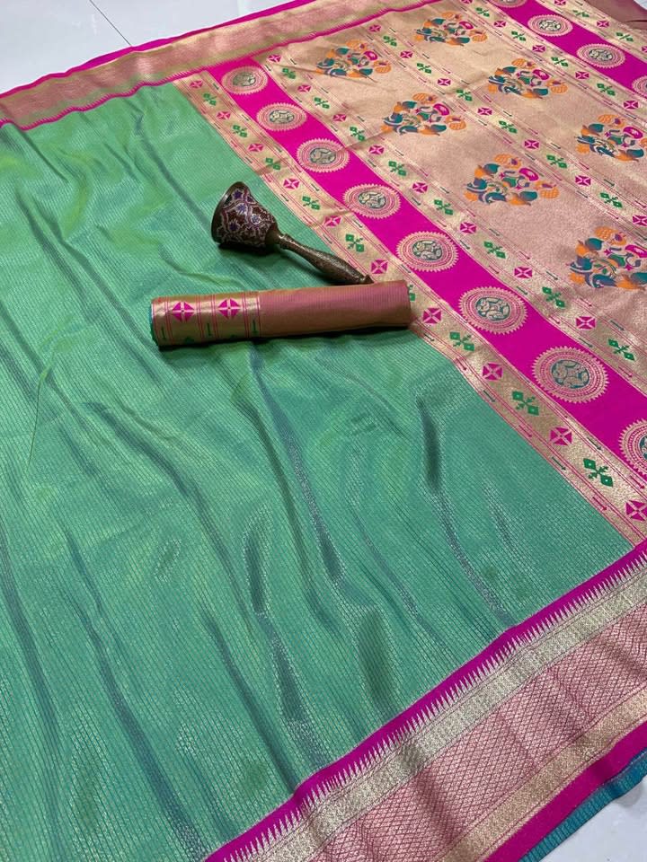 Silk Saree in Green