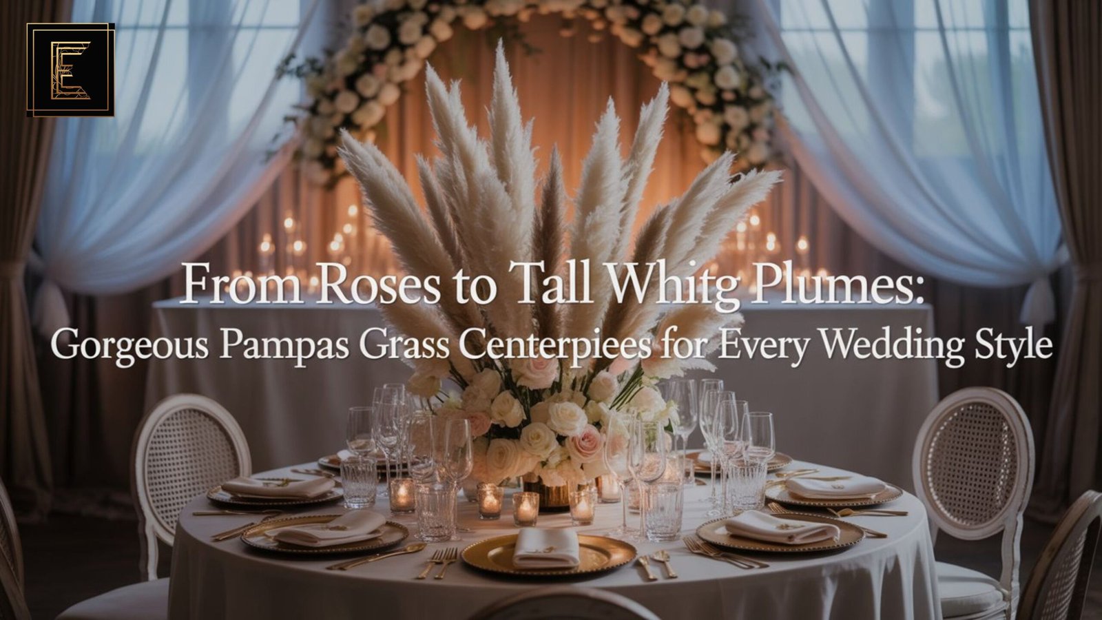 From Roses to Tall White Plumes: Gorgeous Pampas Grass Centerpieces for Every Wedding Style